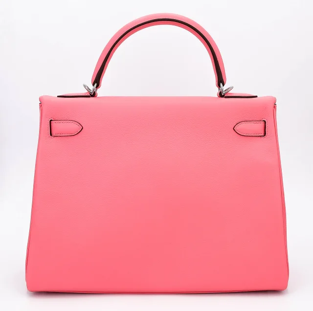 Hermès Kelly 32 Verso Rose d’Ete (K4) Terre Battue (R1) in Pink from Ginza Xiaoma, photo 2 of 4