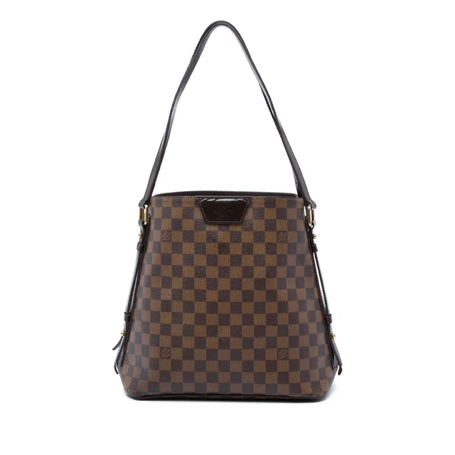 Brown Louis Vuitton Damier Ebene Cabas Rivington Tote Bag in Brown Canvas from Designer Revival