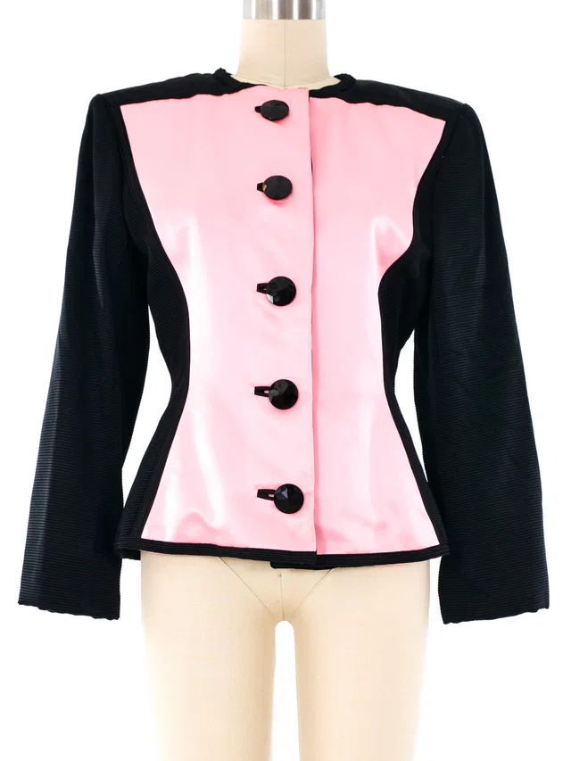 1988 Yves Saint Laurent Corset Jacket in Satin from Arcade Vintage