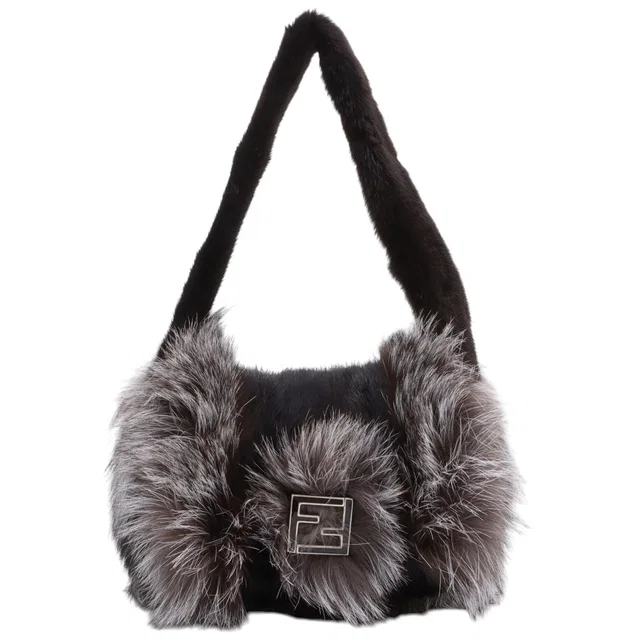 Fendi Fahrmann M. Bucket Grey/Black in Black from VINTAGE QOO TOKYO