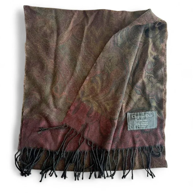 Dior Women's Scarf - Multi in multicolor from Depop, photo 1 of 1
