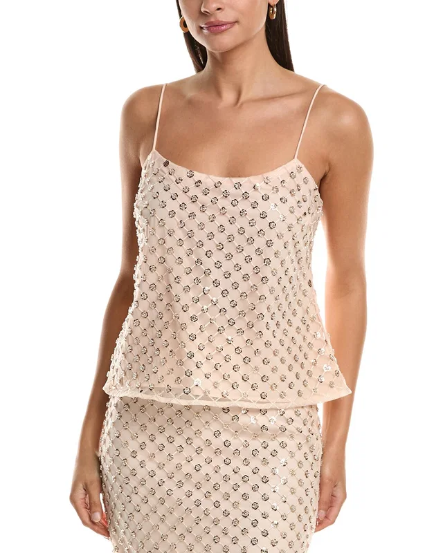 Milly Rylan Sequin Embroidered Netting Tank, image 1 of 1 from Rue La La