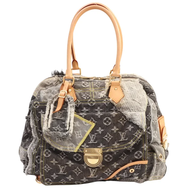 Louis Vuitton 2007 Denim Monogram Bowrey Noir from VINTAGE QOO TOKYO