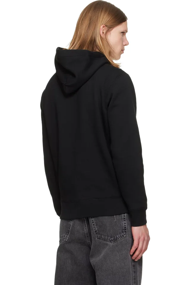 Polo Ralph Lauren Black Fleece Full-Zip Hoodie, photo 3 of 3 from SSENSE