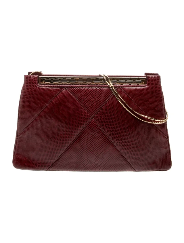 Judith Leiber Leather Evening Bag in Leather from The RealReal