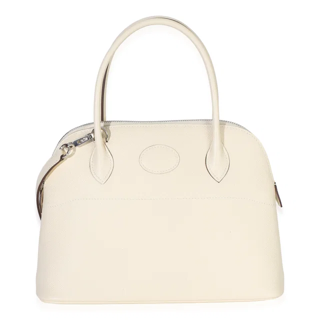 Hermès Nata Epsom 1923 Bolide 27 Phw Beige; Neutral Leather Handbag in Beige Epsom leather from HEWI