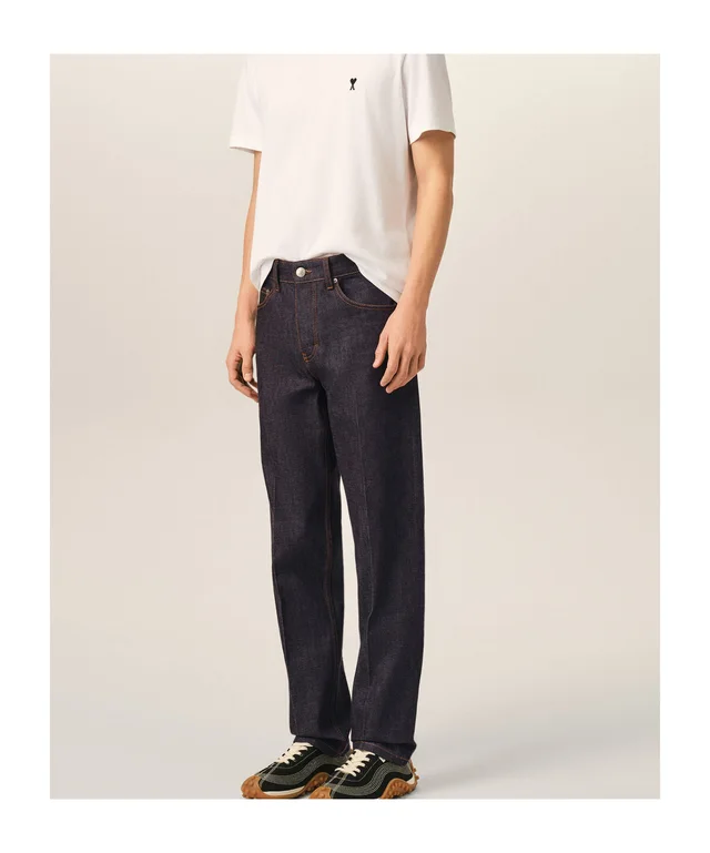 Ami Paris Blue parisian-fit cotton jeans, photo 4 of 6 from SENSER