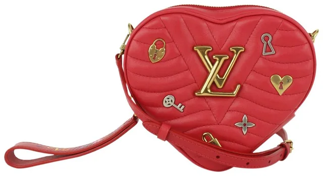 Louis Vuitton Limited Edition Red Quilted Leather New Wave Heart Crossbody Bag in Red Leather from Bagriculture