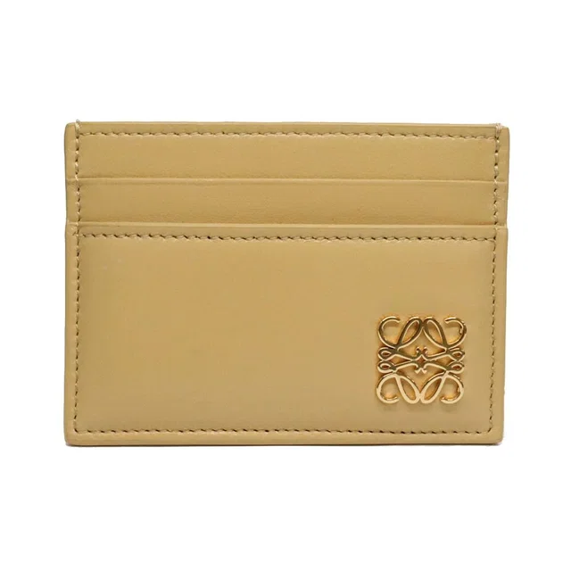 Loewe Puffer Anagram Plain Card Holder Dark Butterfly Leather in Leather from The Reluxe
