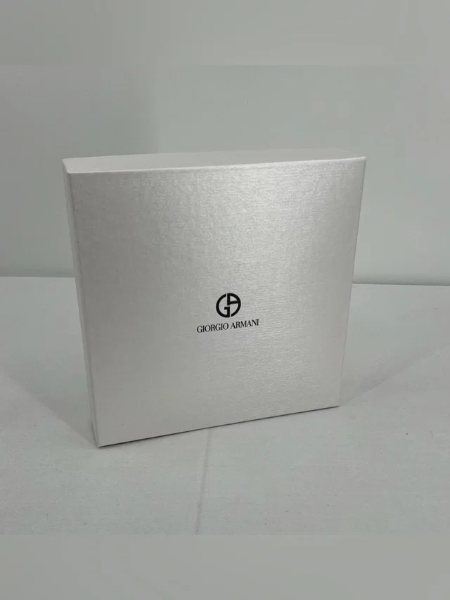 Giorgio Armani Empty Gift Box Storage Box Dust Box Designer Packaging Decor in silver|gray|white Satin from Poshmark