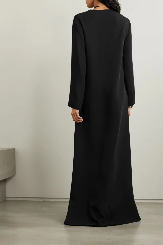 Valentino Garavani Silk-crepe gown in Black, photo 2 of 4 from THE OUTNET