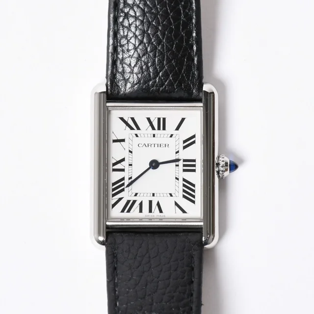 Cartier Tank Must LM Watch Stainless Steel Quartz in Leather from The Reluxe