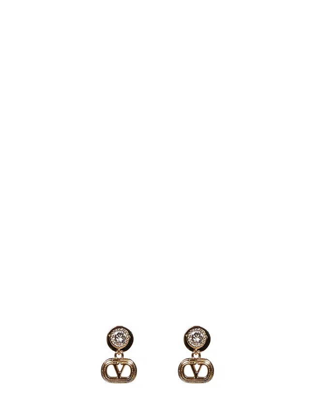 Valentino Garavani Ovalette Earrings — Gold Brass in Gold from HEWI