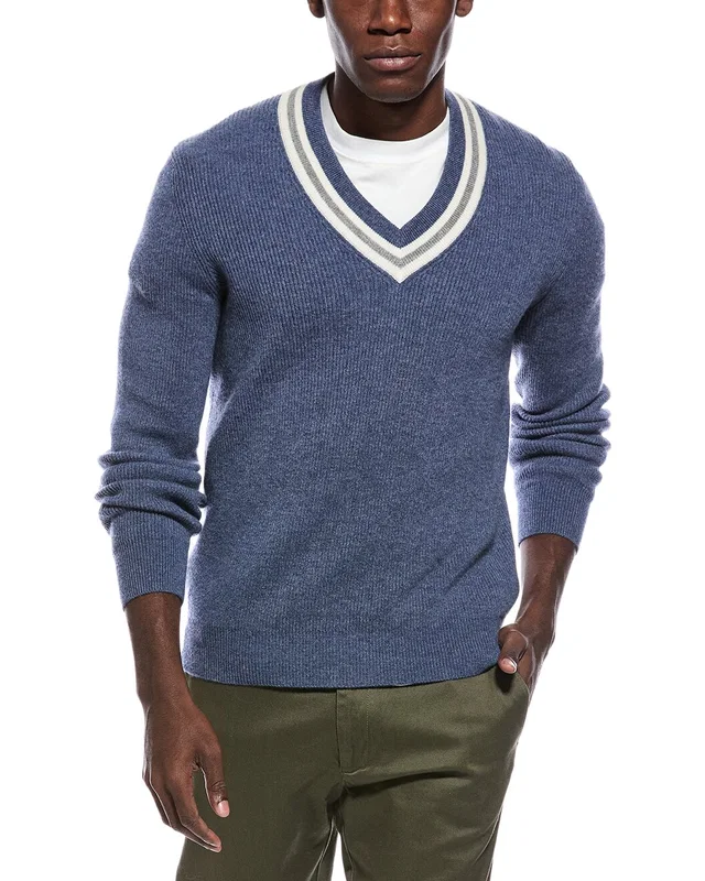 Brunello Cucinelli 100% Cashmere V-Neck Sweater, image 1 of 1 from Gilt