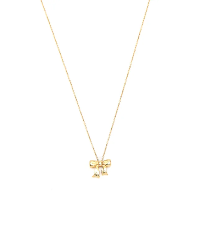Tiffany & Co. Ribbon Gold Necklace in Gold from A Retro Tale