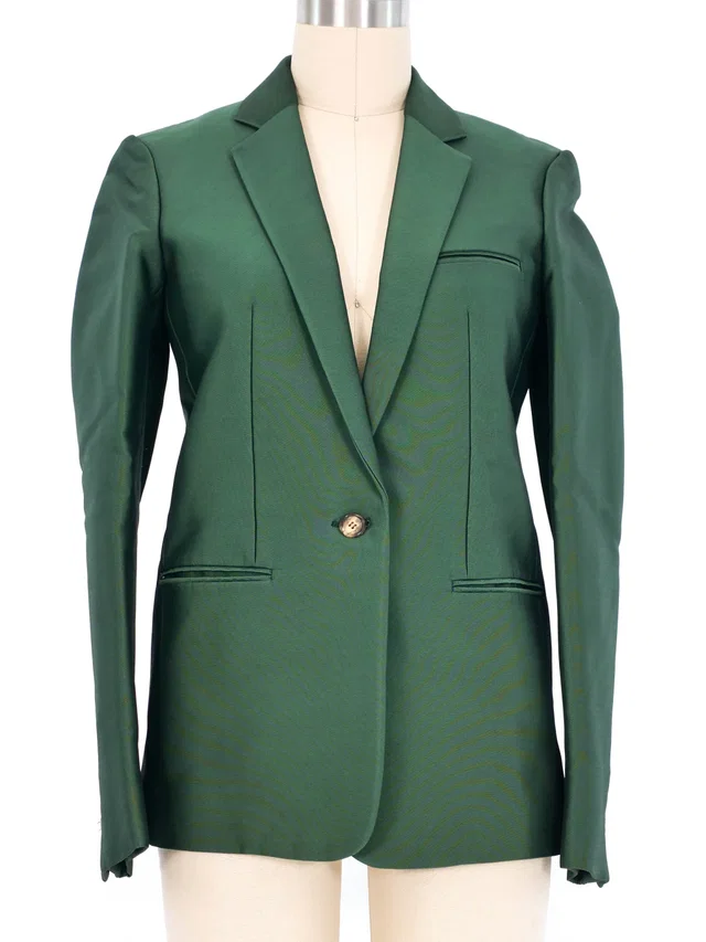 Celine Emerald Green Blazer in Green from Arcade Vintage