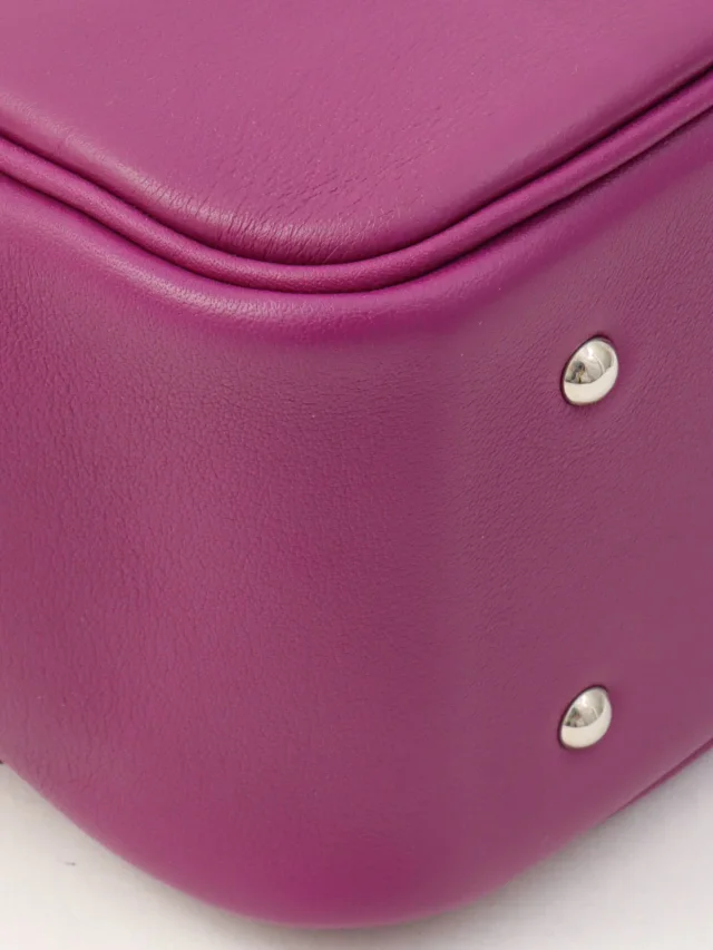 Hermès 2014 Mini Plume 20 Anemone in Swift leather from VINTAGE QOO TOKYO, photo 8 of 11