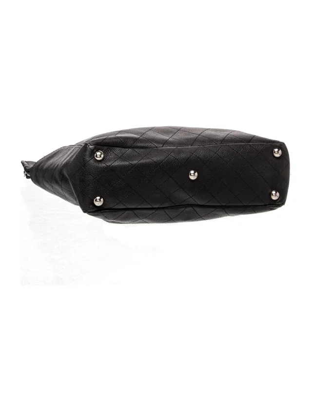 Chanel Quilted Around Pocket Tote in black Caviar leather from The RealReal, photo 5 of 5