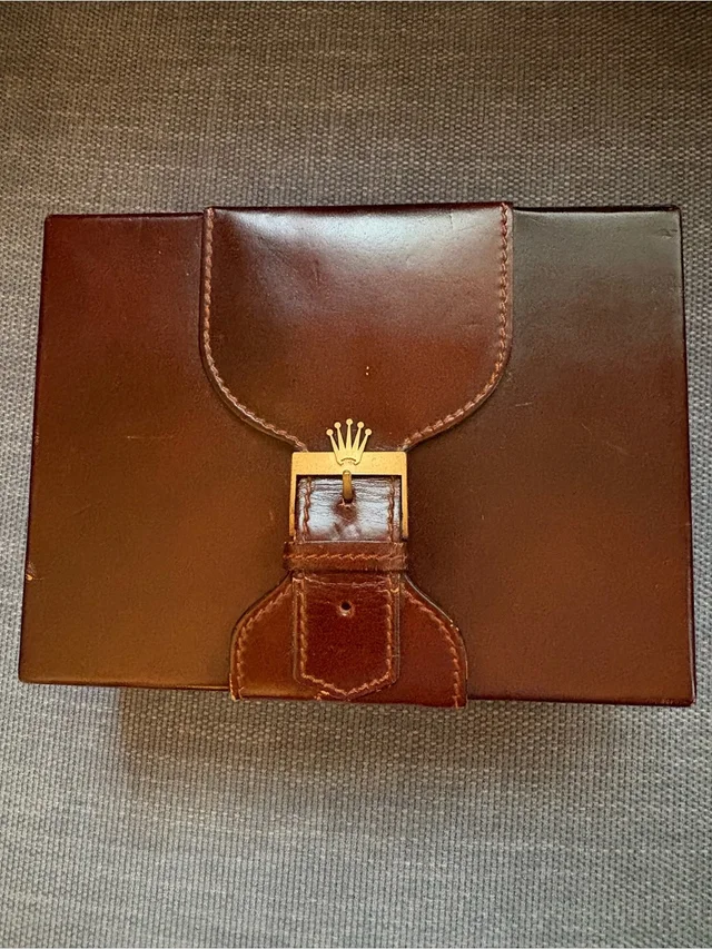 Rolex Watch Box - Brown Leather in red|brown Leather from Poshmark