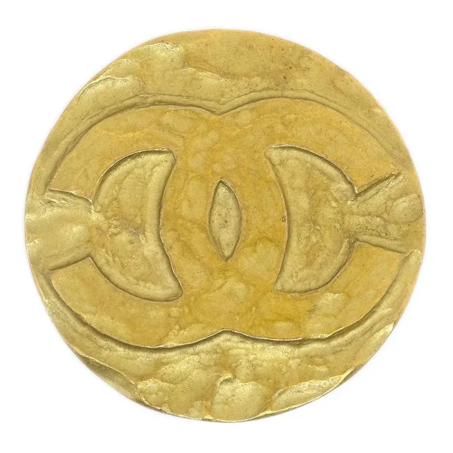Chanel 1994 Brooch Pin Gold 94A in Gold from AMORE Vintage Tokyo
