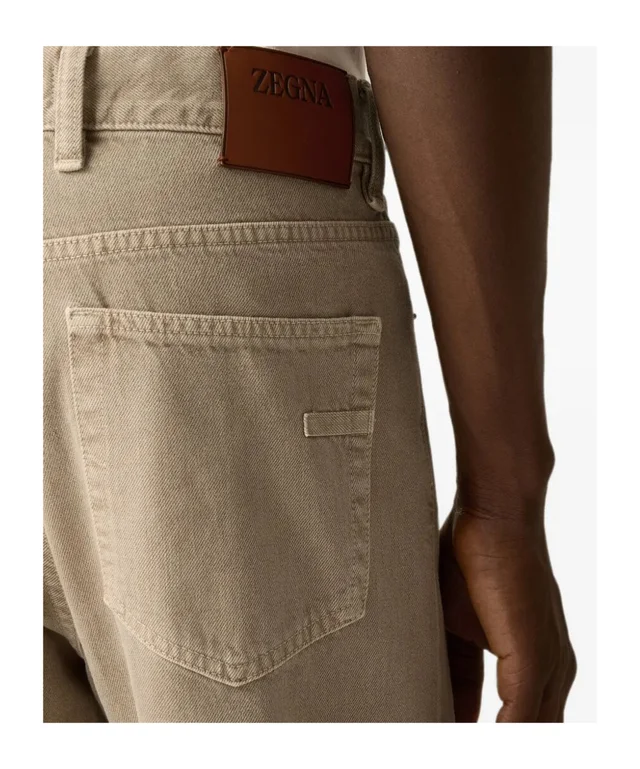 Zegna light taupe cotton Roccia pants, photo 5 of 5 from SENSER