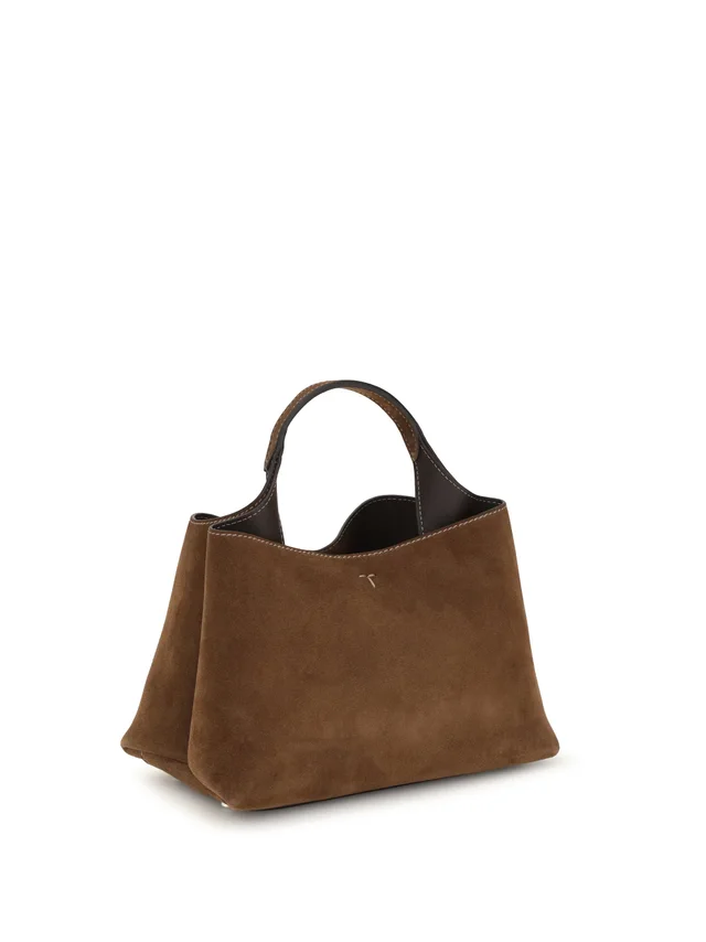 Tod's Suede With Removable T Pendant Shoulder Bag — Brown Calf Leather Bos Taurus in Brown Calfskin from HEWI, photo 2 of 2