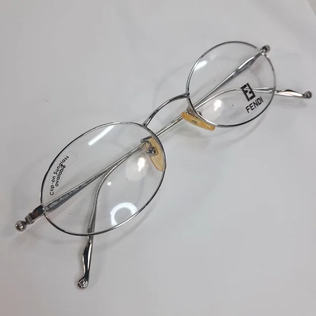 Fendi Eyeglasses Eye Glasses Frames F512 Palladium Italy 46-19-130 Oval Silver in silver|gray from Poshmark