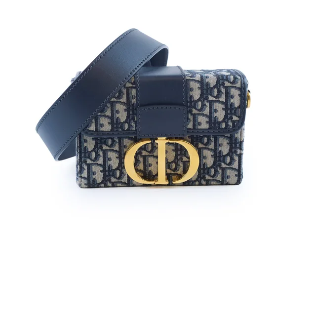 Dior 30 Montaigne Mini Box Oblique in Canvas from The Purse Affair