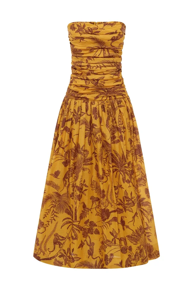2601 - SUMMER 26 BANANA BLOSSOM RUCHED GOWN from Alemais, photo 1 of 1