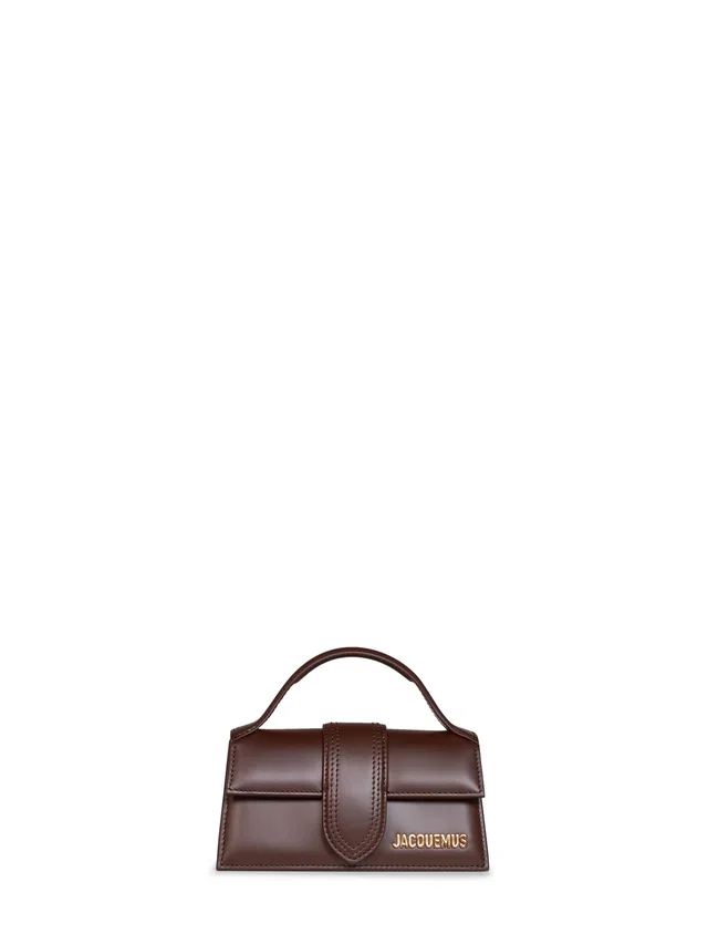 Jacquemus Top Handle Bag — Brown Calf Leather in Brown Calfskin from HEWI