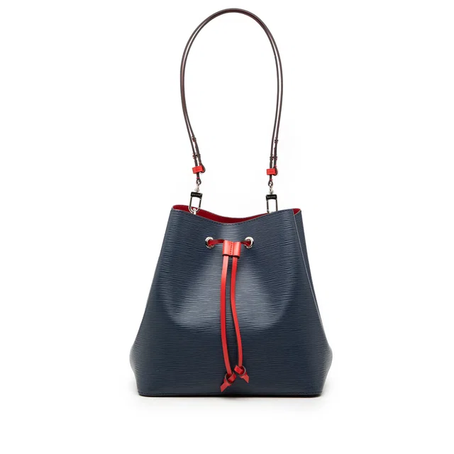 Blue Louis Vuitton Epi NeoNoe MM Bucket Bag in Blue Leather from Designer Revival