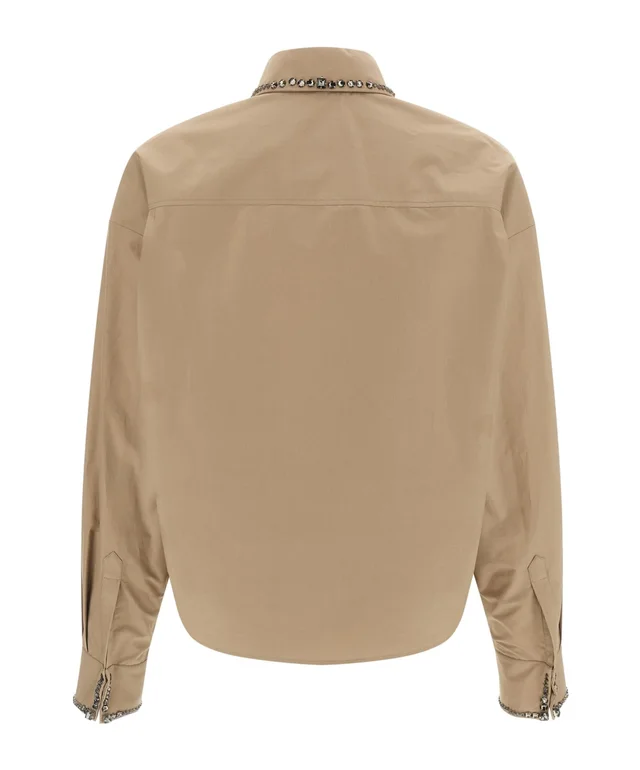 Fabiana Filippi Embellished Cropped Shirt, photo 2 of 4 from SENSER