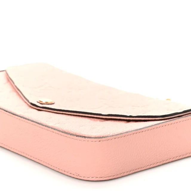Louis Vuitton Empreinte Pochette Felicie Chain Wallet Rose Poudre in Pink Calfskin from FASHIONPHILE, photo 10 of 12