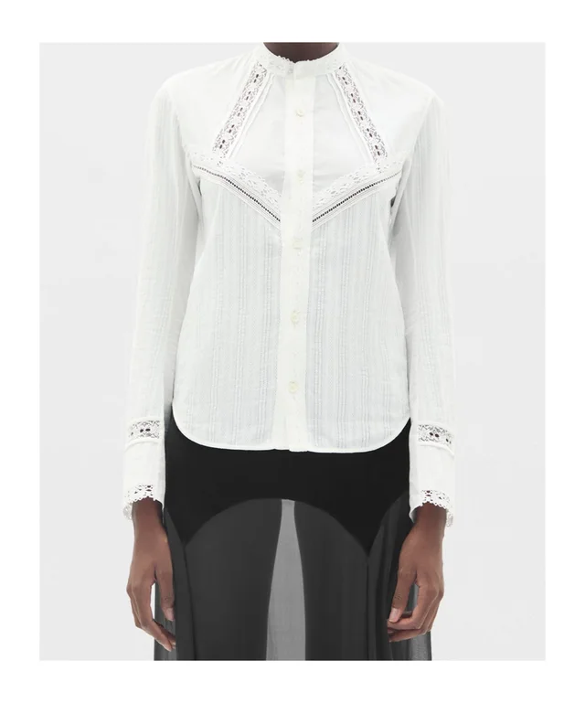 Ann Demeulemeester Storma Slim Fit Shirt with Lace, photo 2 of 6 from SENSER