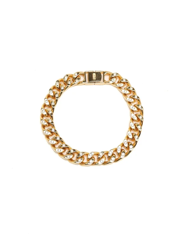 Valentino Marudini Rhinestone Chain Bracelet from A Retro Tale