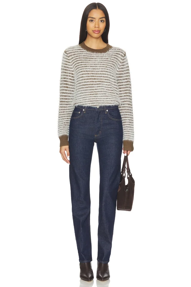 Line & Dot Lyon Sweater in Olive, photo 4 of 5 from REVOLVE (Canada)