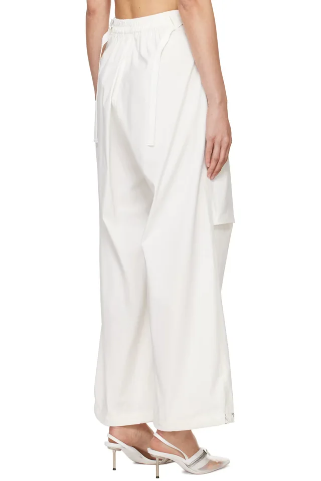 Dion Lee Off-White Flight Trousers, photo 3 of 4 from SSENSE
