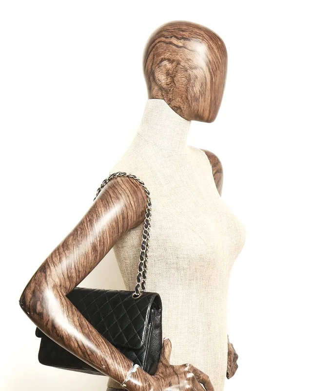 Chanel Classic Caviar Medium Double Flap Bag in Caviar leather from A Retro Tale, photo 11 of 11