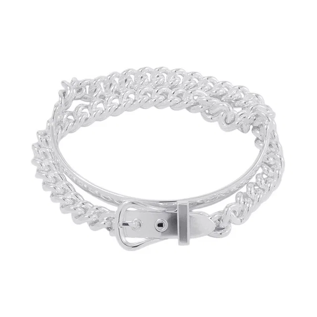 Hermès BoucleSellier Inflexible Double Tour Bracelet Size PM/17 SV925 from GALLERY RARE