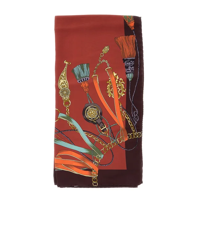 Etro silk scarf with charm motif, photo 3 of 5 from SENSER