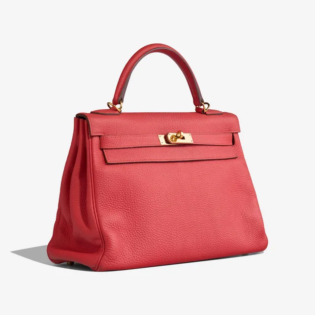 Hermès Kelly 32 Togo Bougainvillier in Pink, Red Togo leather from SACLÀB, photo 6 of 10