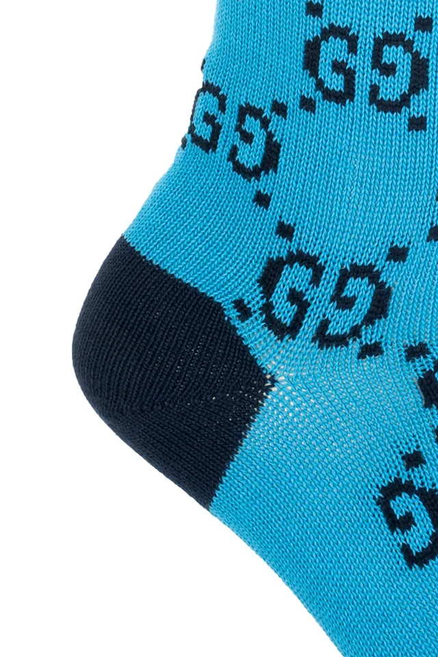 Gucci monogram-pattern intarsia-knit socks, photo 2 of 3 from SENSER