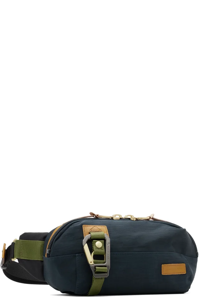 master-piece Navy Link Waist Belt Bag, photo 2 of 2 from SSENSE