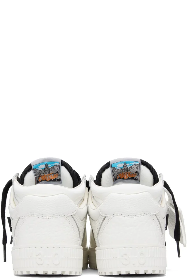 Off-White White & Black 3.0 Floating Arrow Sneakers, photo 2 of 3 from SSENSE