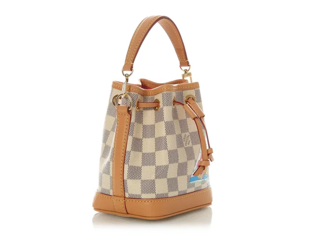 Louis Vuitton Damier Azur Vivienne Sac Nano Noé in Canvas from Ann's Fabulous Finds, photo 5 of 9
