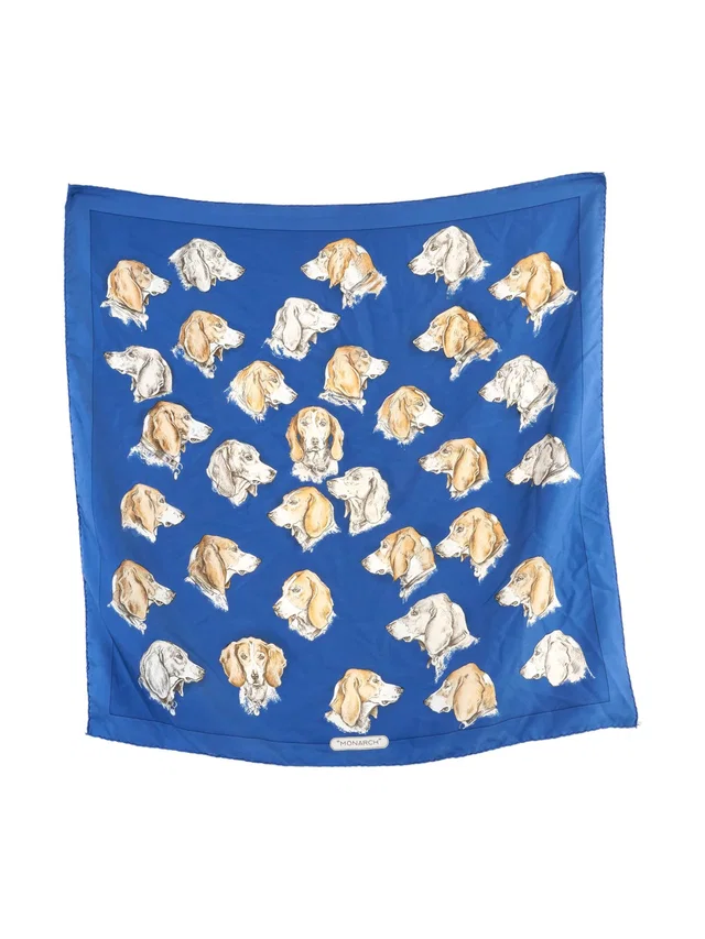 Hermès Monarch Silk Scarf in Silk from Arcade Vintage