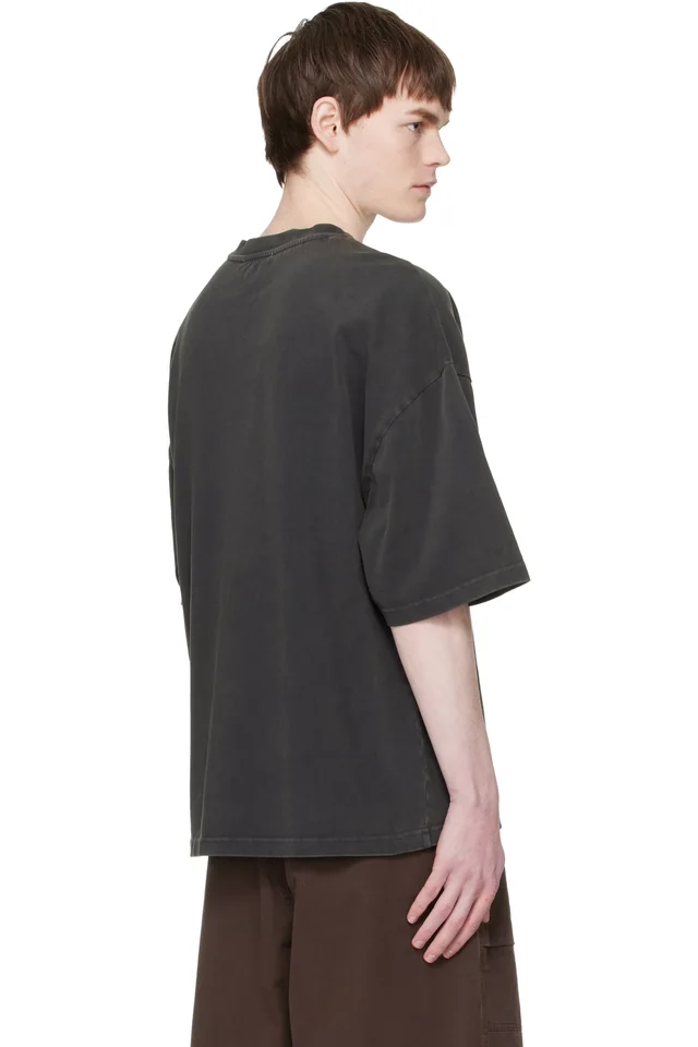 Entire Studios Black Heavy Boxy T-shirt, photo 3 of 4 from SSENSE