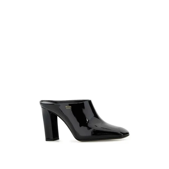 Prada Black Calfskin Mules in Black Calfskin from HEWI, photo 2 of 2