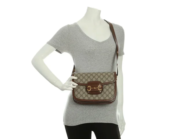 Gucci Medium Horsebit 1955 Shoulder Bag in Canvas from Ann's Fabulous Finds, photo 9 of 9
