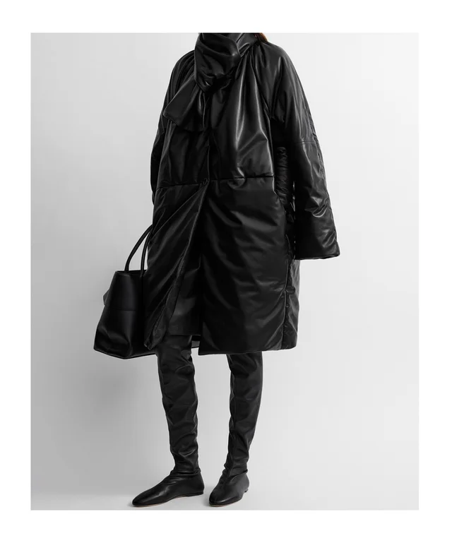 Toteme Padded leather coat, photo 4 of 7 from SENSER